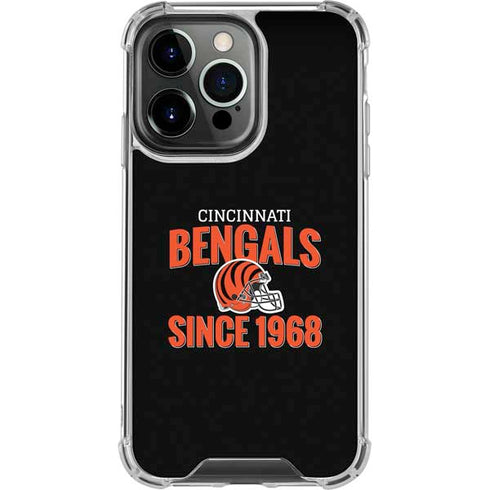 NFL Cincinnati Bengals Helmet iPhone 16 Pro Clear Case